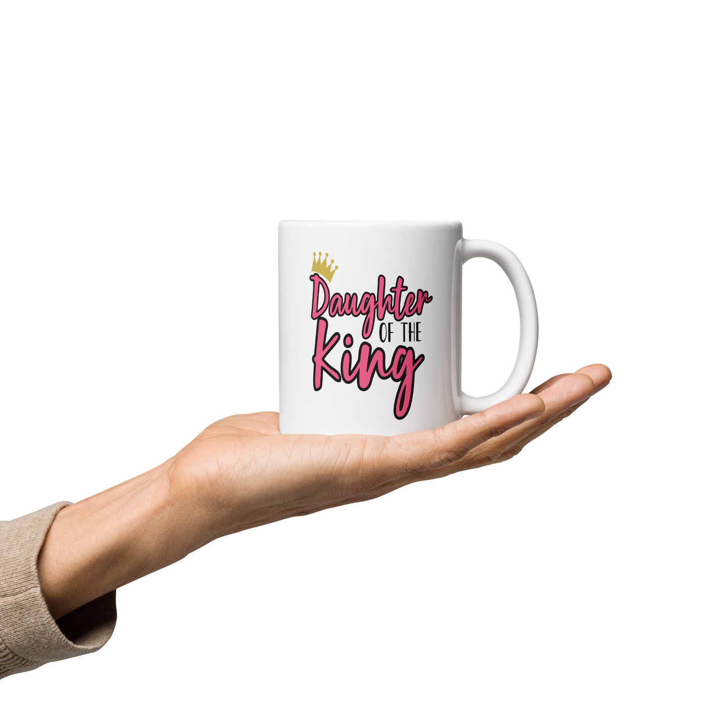 Daughter of the King Bold Mug - Geeky Girls Journal