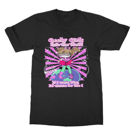 Geeky Girls Rule the World - Maryland Classic Heavy Cotton Adult T-Shirt