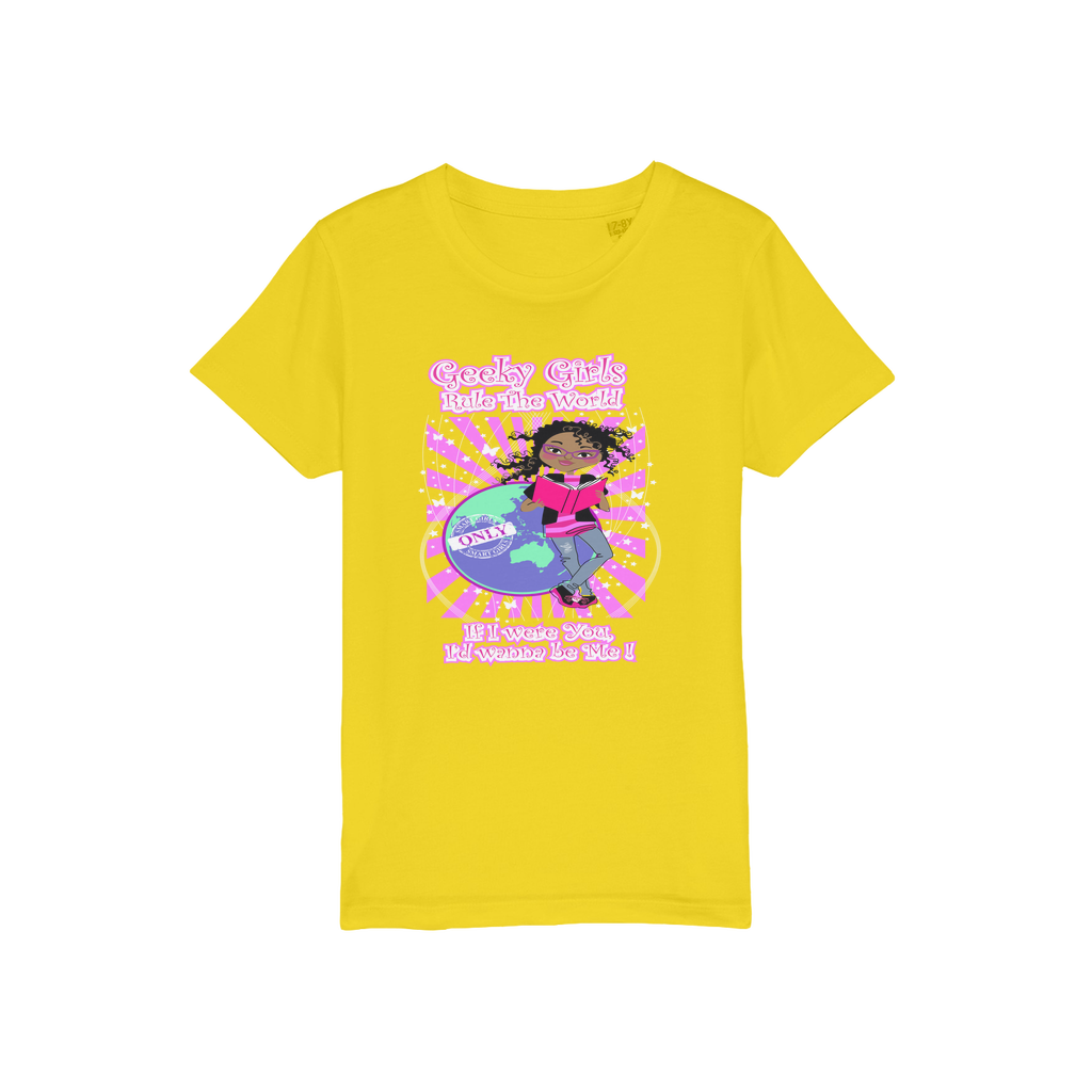 Geeky Girls Rule the World - Morgan Organic Jersey Kids T-Shirt