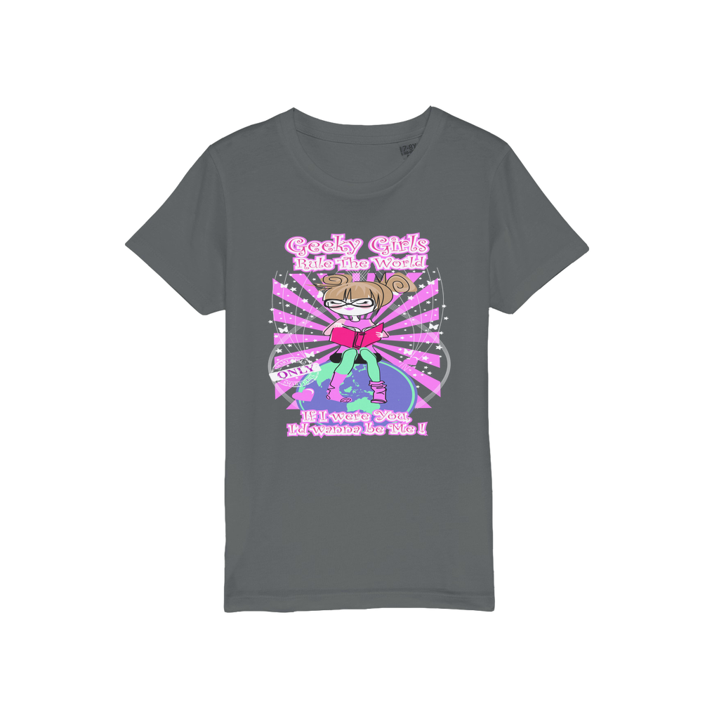 Geeky Girls Rule the World - Maryland Organic Jersey Kids T-Shirt