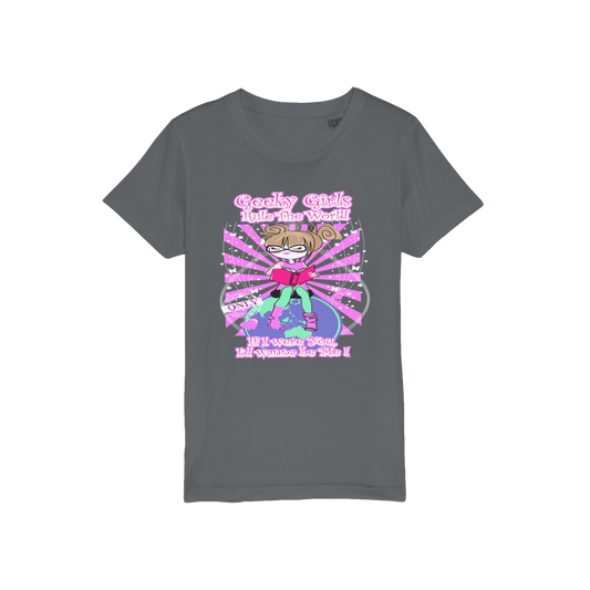 Geeky Girls Rule the World - Maryland Organic Jersey Kids T-Shirt