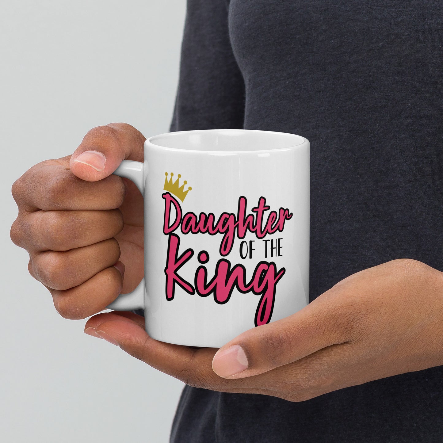 Daughter of the King Bold Mug - Geeky Girls Journal