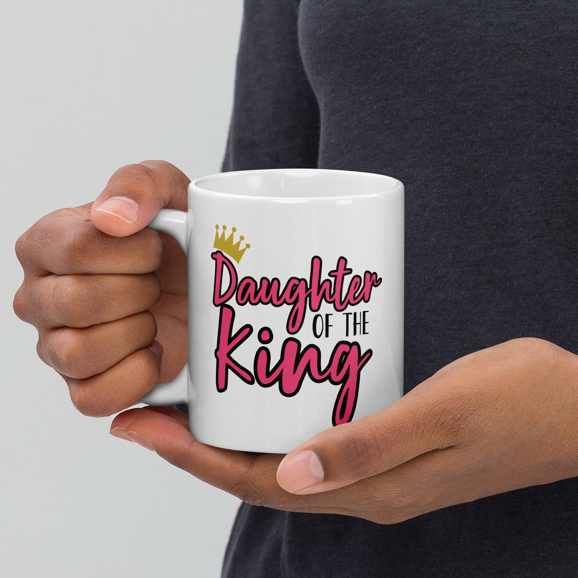 Daughter of the King Bold Mug - Geeky Girls Journal