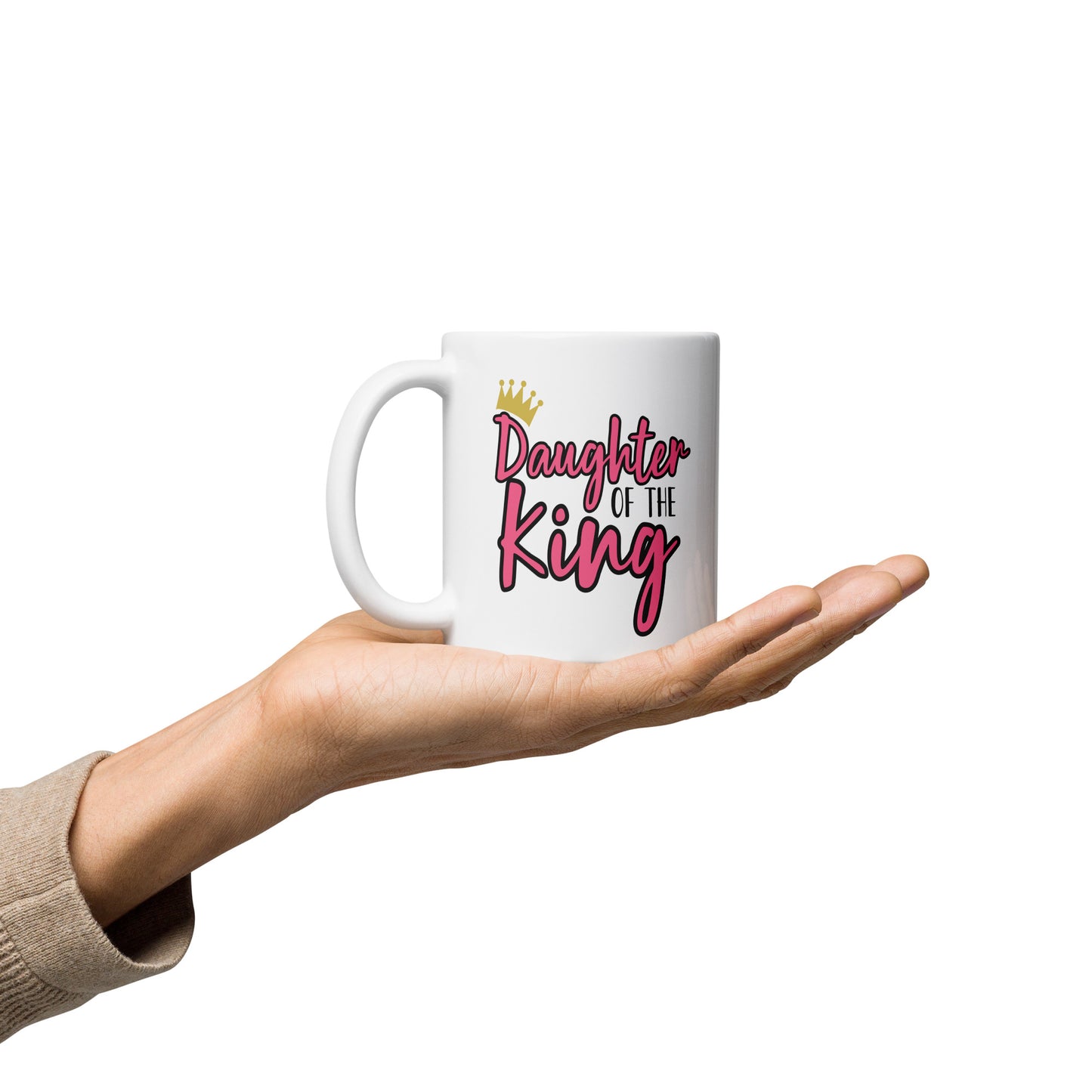 Daughter of the King Bold Mug - Geeky Girls Journal