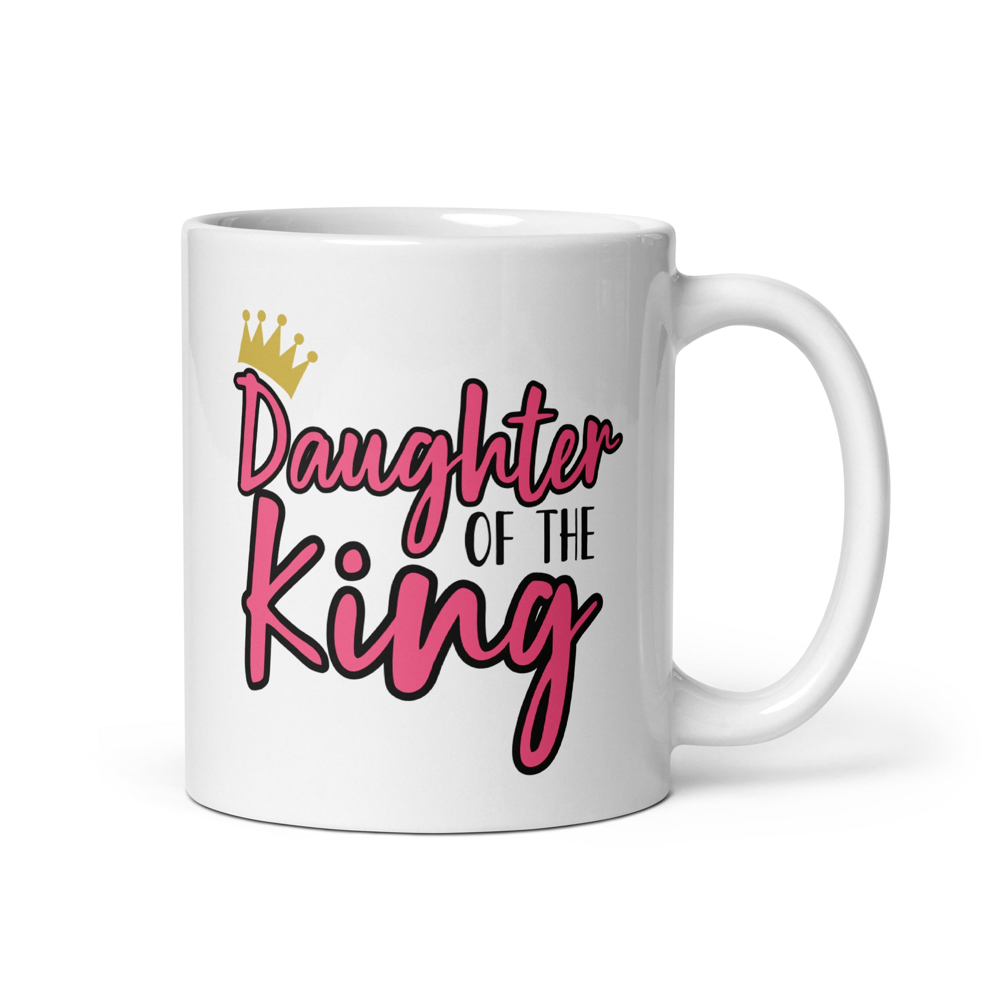Daughter of the King Bold Mug - Geeky Girls Journal