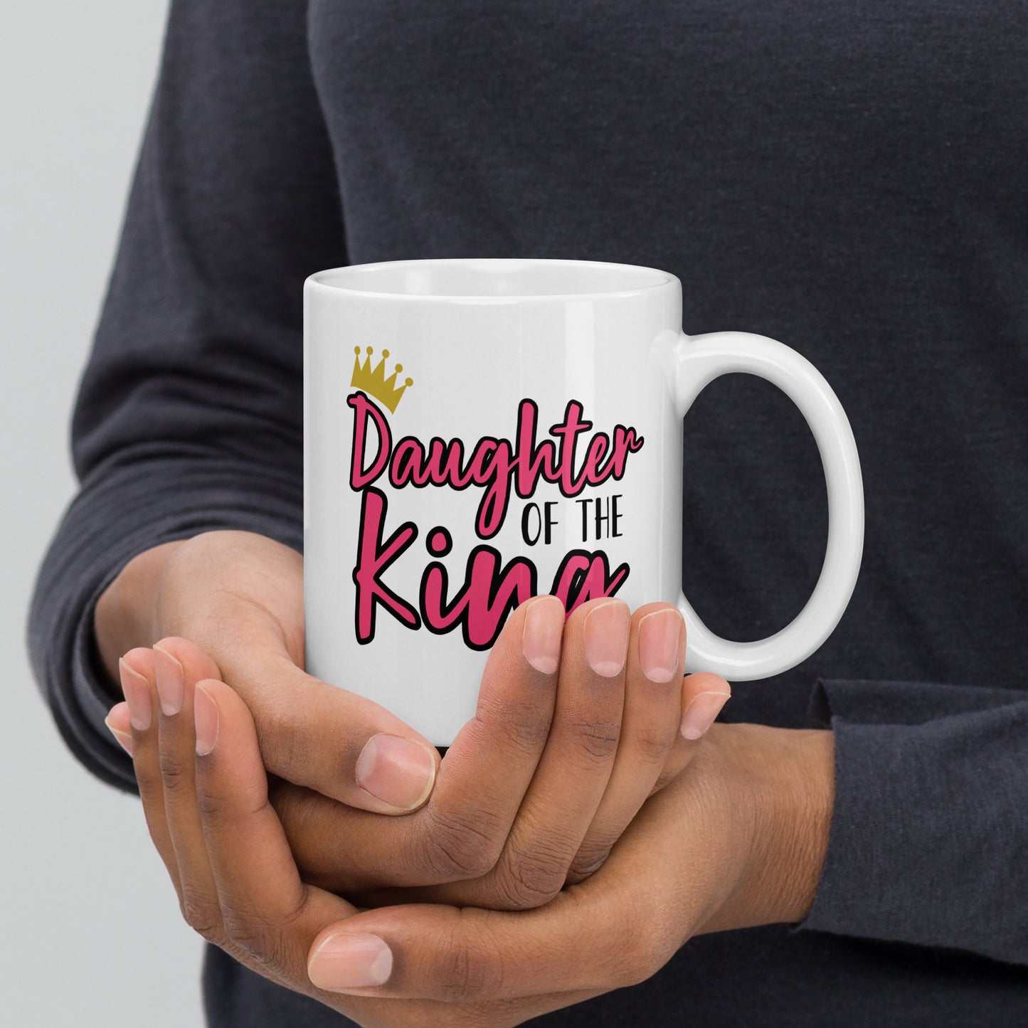 Daughter of the King Bold Mug - Geeky Girls Journal