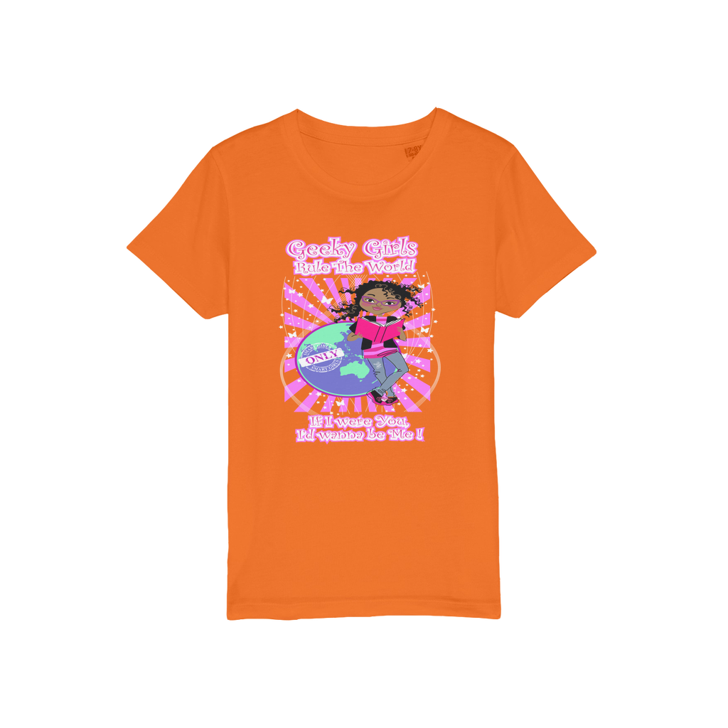 Geeky Girls Rule the World - Morgan Organic Jersey Kids T-Shirt