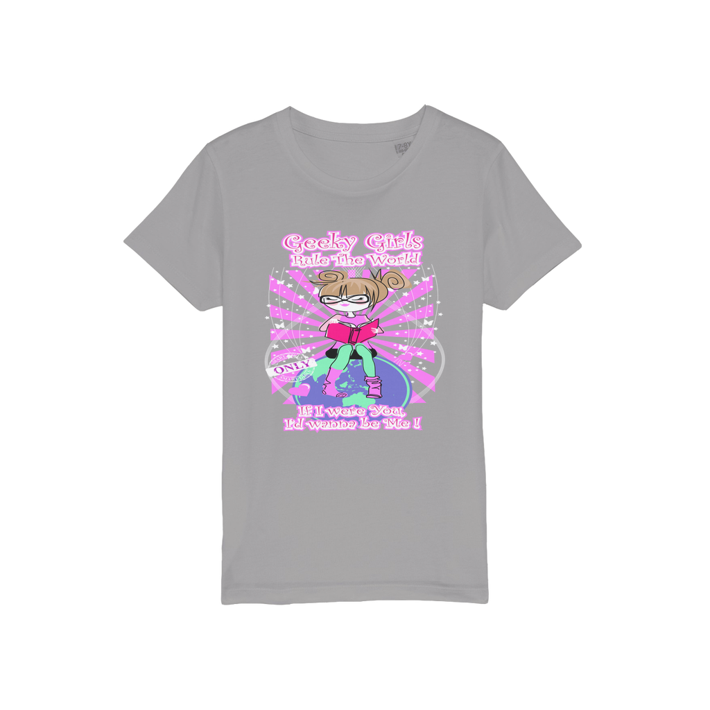 Geeky Girls Rule the World - Maryland Organic Jersey Kids T-Shirt