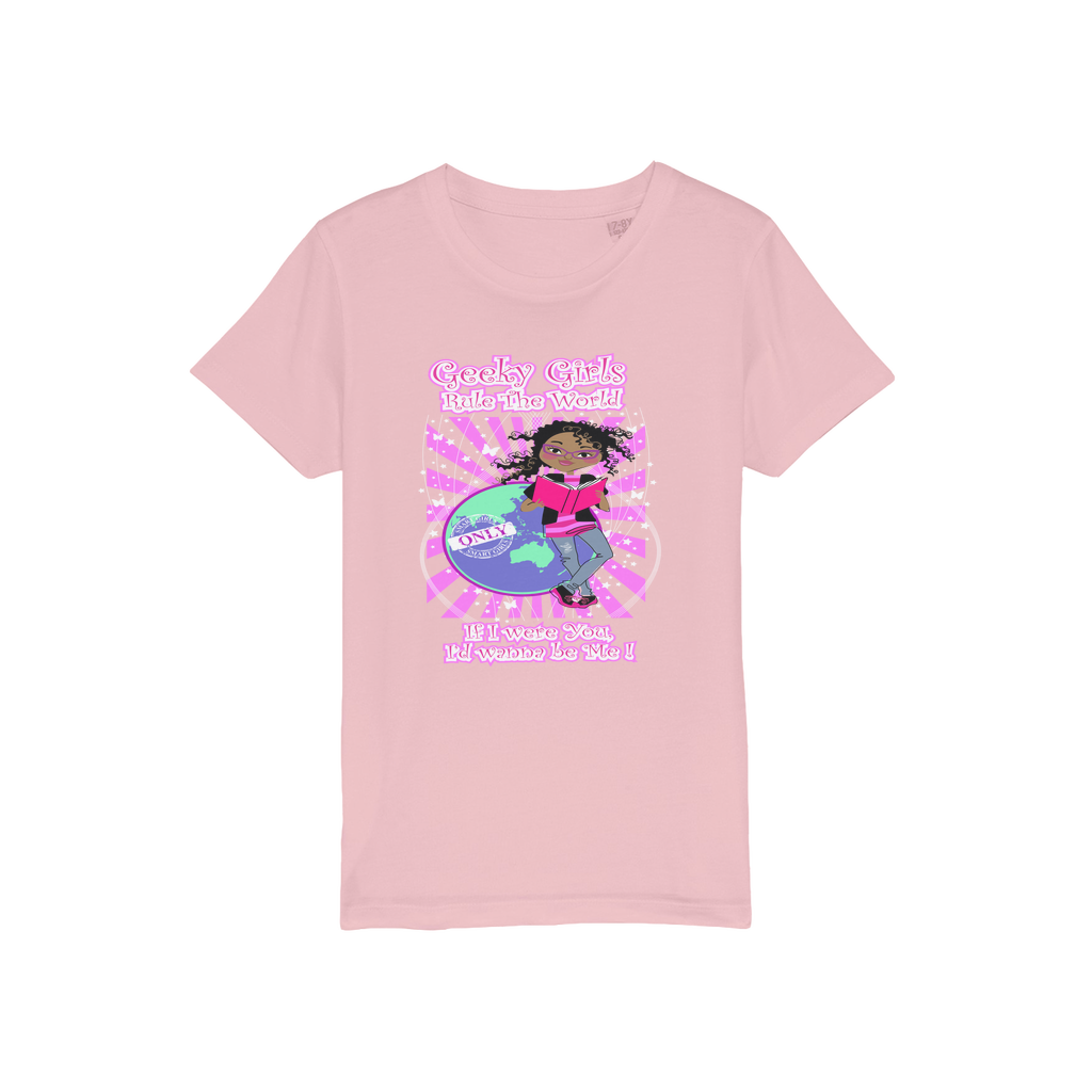 Geeky Girls Rule the World - Morgan Organic Jersey Kids T-Shirt