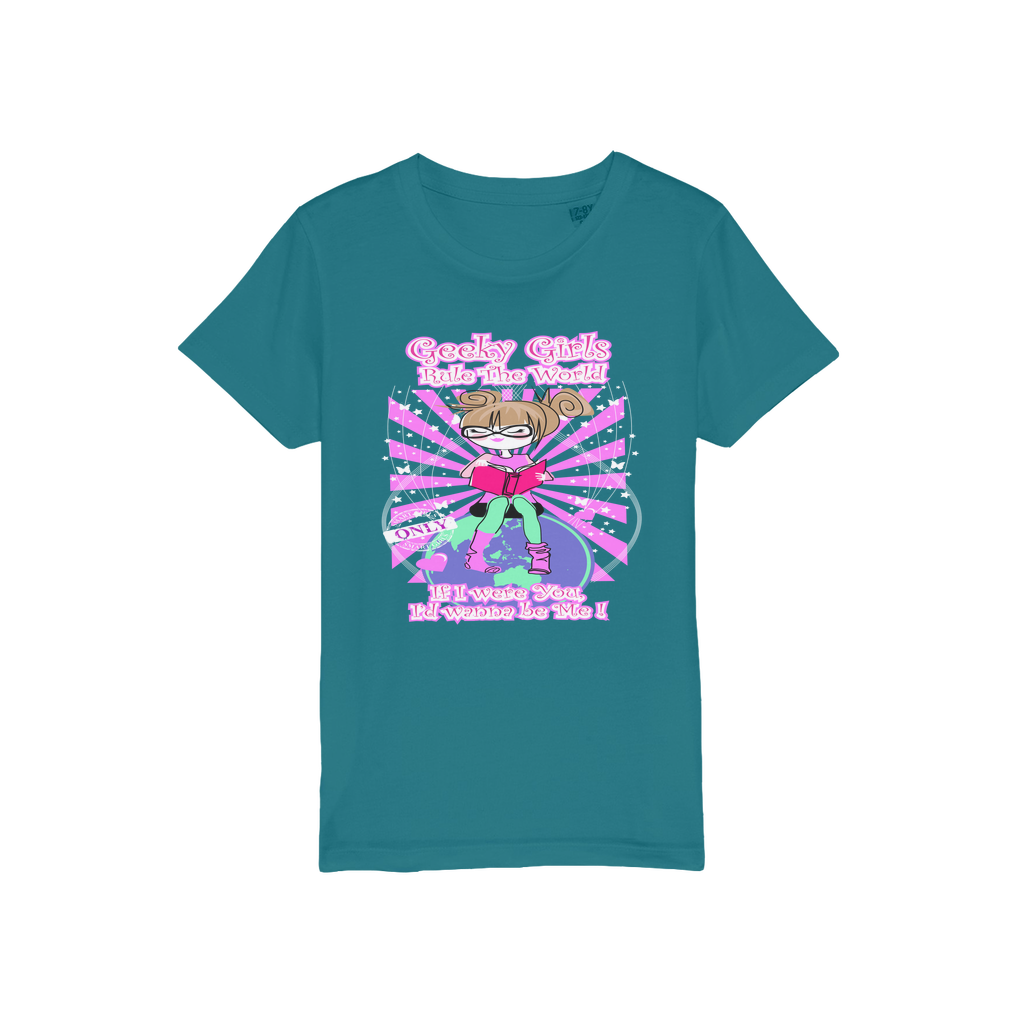 Geeky Girls Rule the World - Maryland Organic Jersey Kids T-Shirt