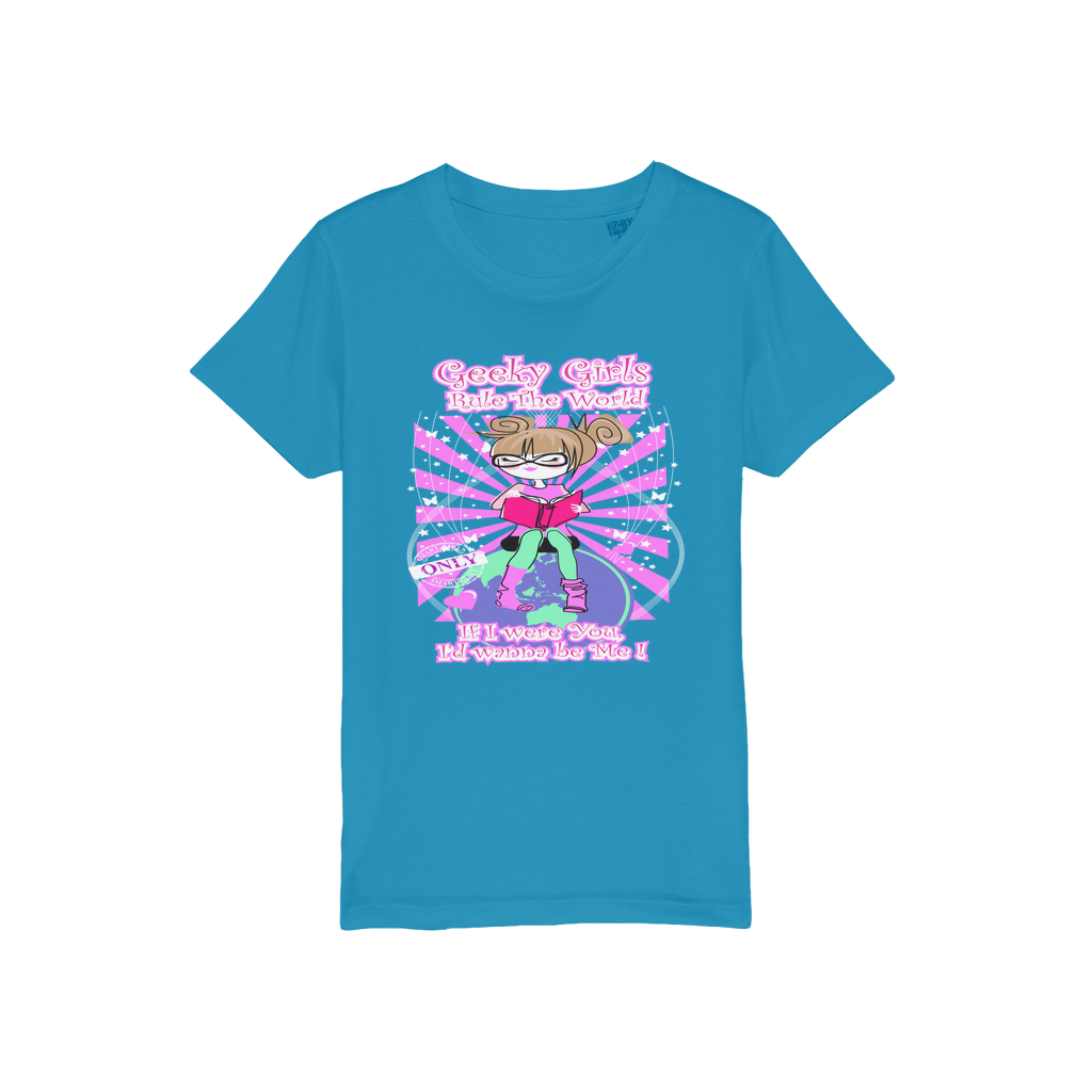 Geeky Girls Rule the World - Maryland Organic Jersey Kids T-Shirt