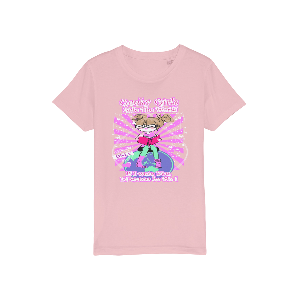 Geeky Girls Rule the World - Maryland Organic Jersey Kids T-Shirt