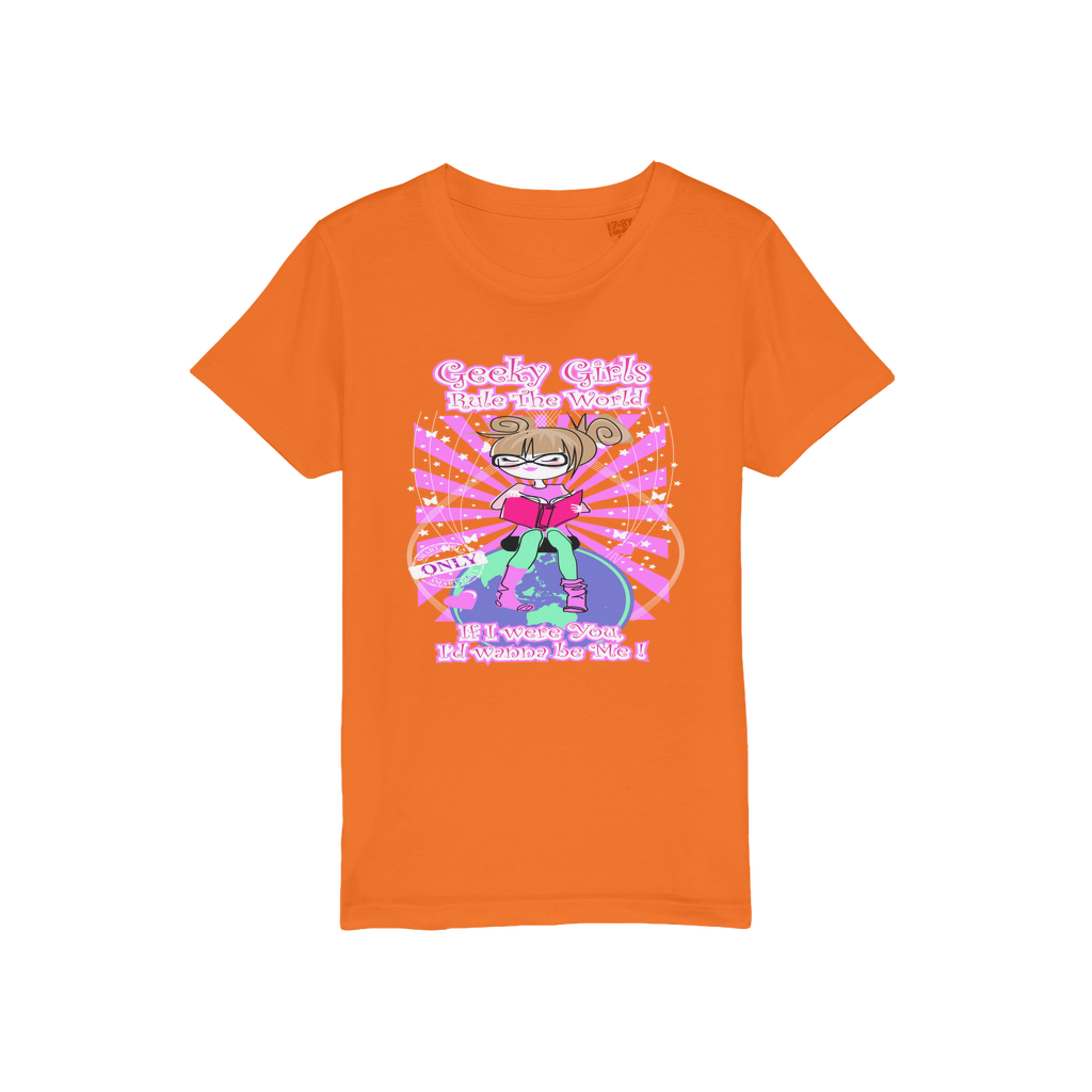 Geeky Girls Rule the World - Maryland Organic Jersey Kids T-Shirt