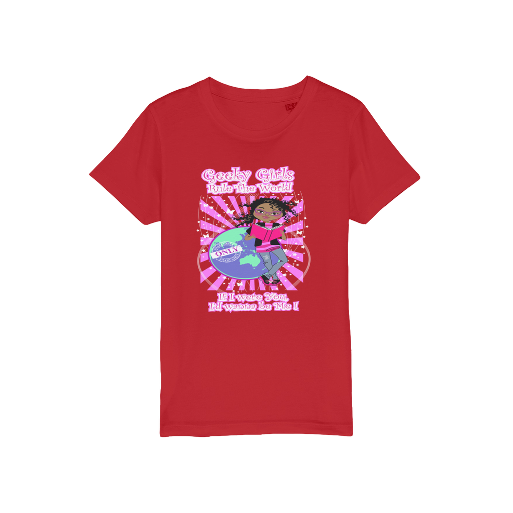 Geeky Girls Rule the World - Morgan Organic Jersey Kids T-Shirt