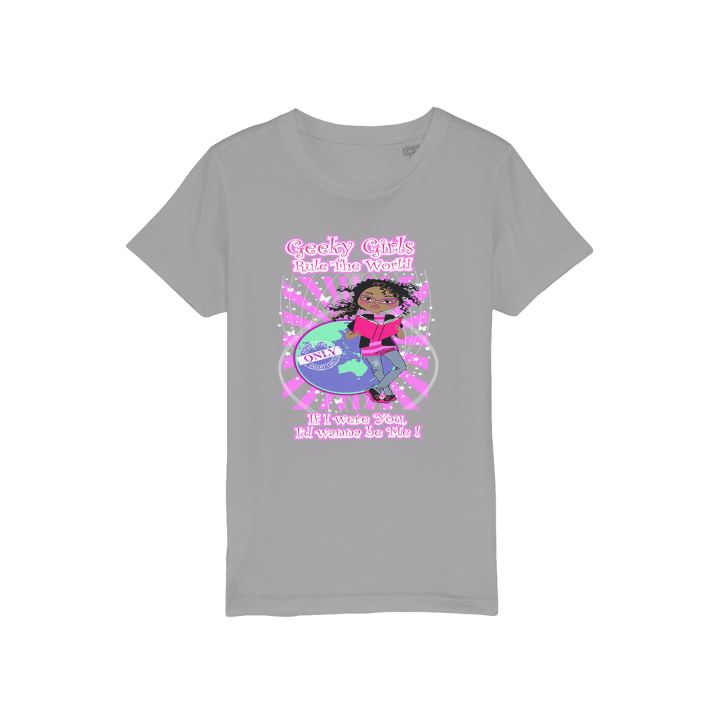 Geeky Girls Rule the World - Morgan Organic Jersey Kids T-Shirt