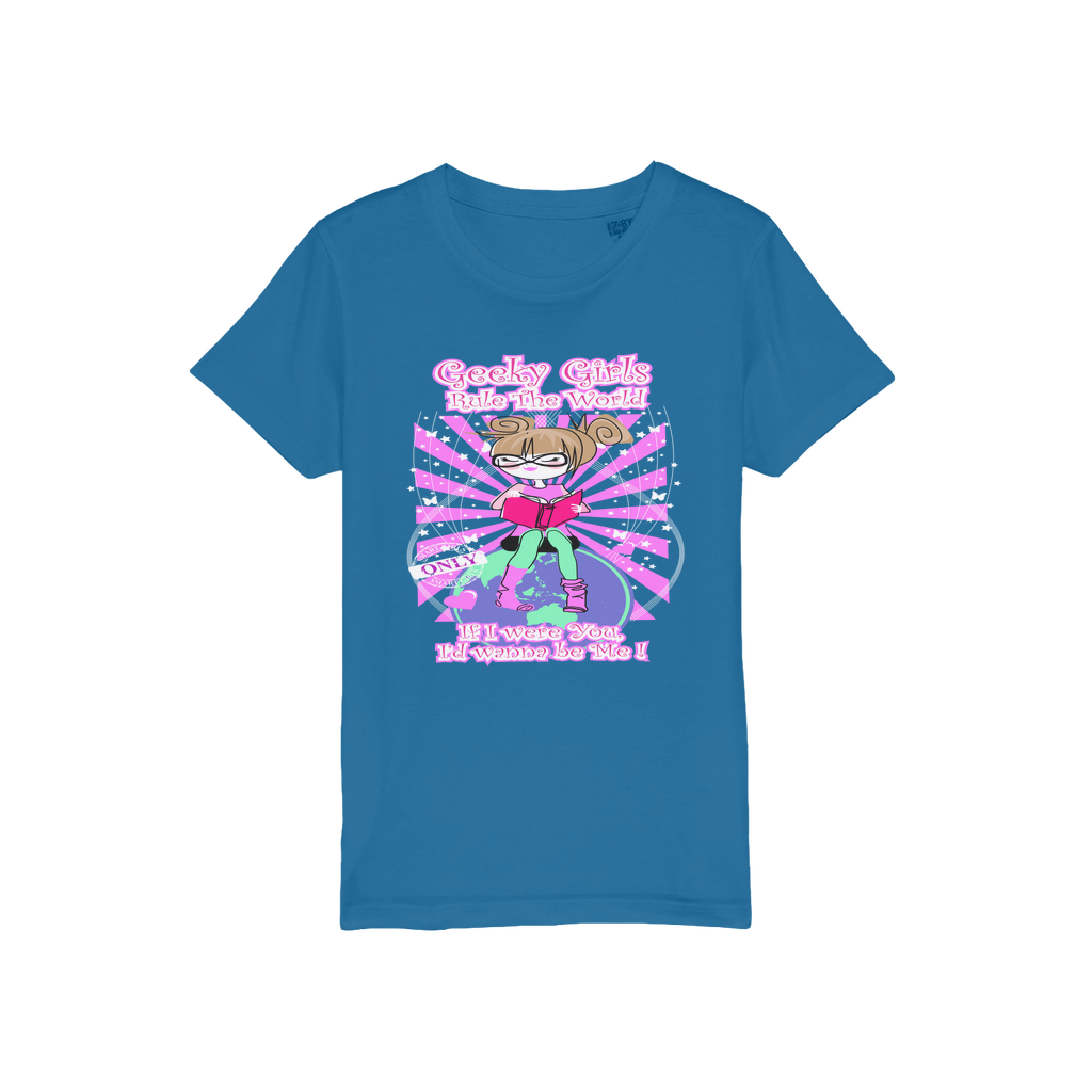Geeky Girls Rule the World - Maryland Organic Jersey Kids T-Shirt