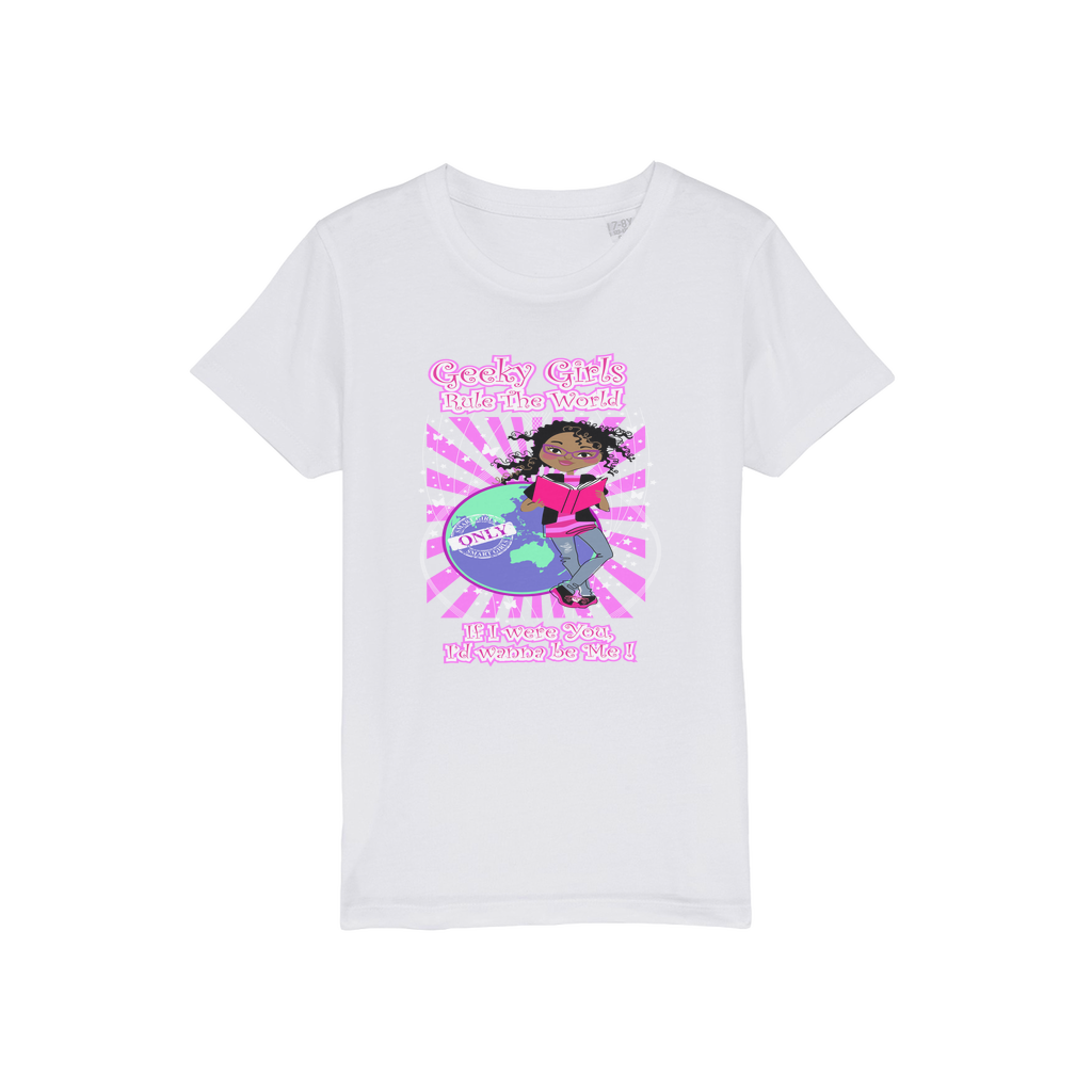 Geeky Girls Rule the World - Morgan Organic Jersey Kids T-Shirt