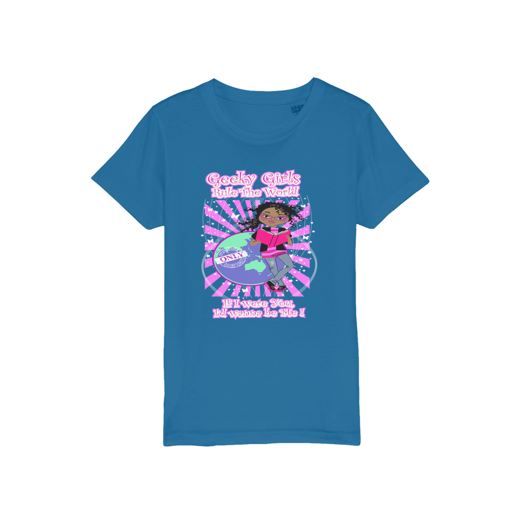 Geeky Girls Rule the World - Morgan Organic Jersey Kids T-Shirt